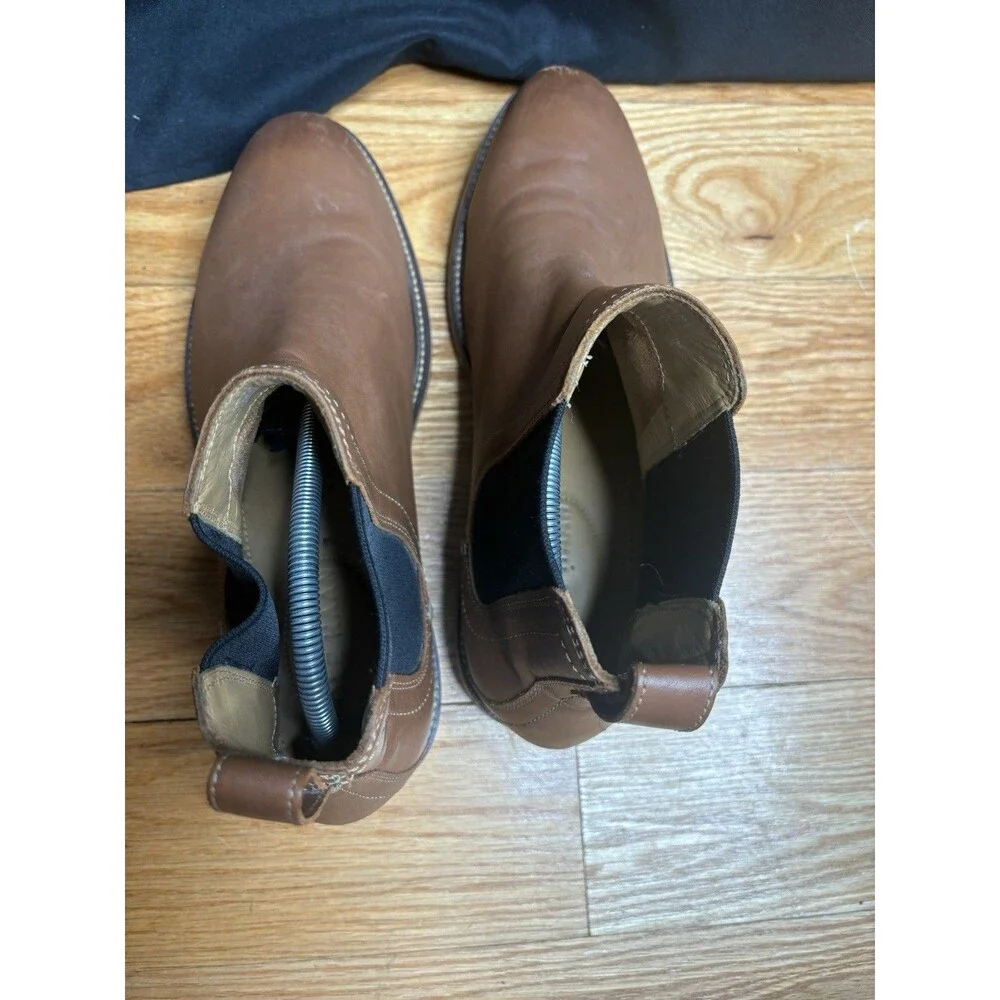 Cole Haan Dress Chelsea Leather Boots C31815 Brown Mens Size 9.5 Mens Casual